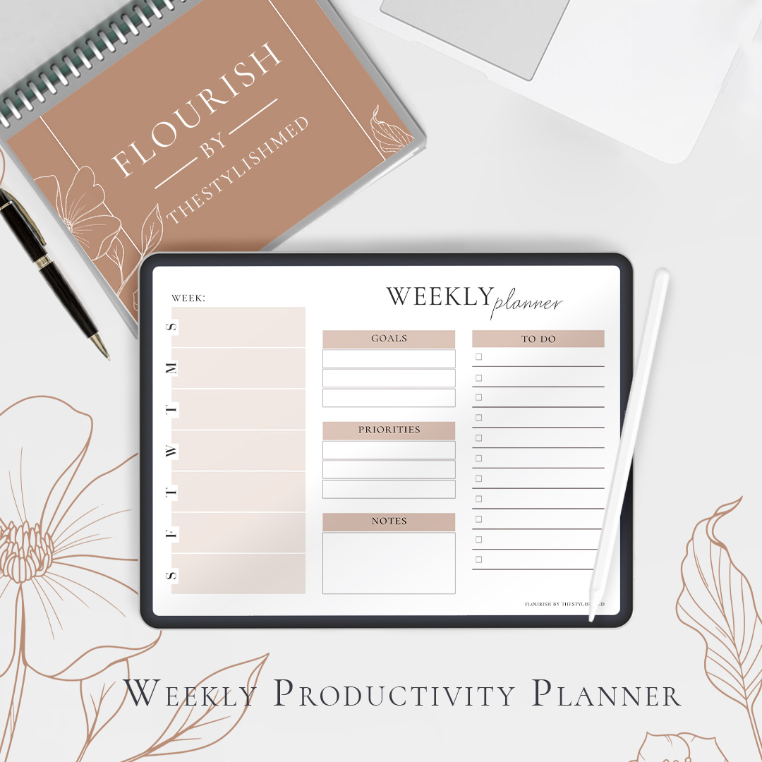 FLOURISH Weekly Productivity Planner